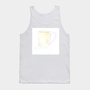 cup, dishes, watercolor, art, illustration, drink, food, tea, coffee, restaurant Tank Top